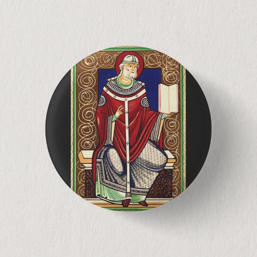 Papst Gregory vom Großen Button (Vorderseite)