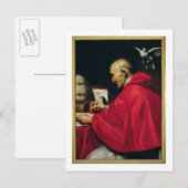 Papst Gregory vom Großen Postkarte (Vorne/Hinten)