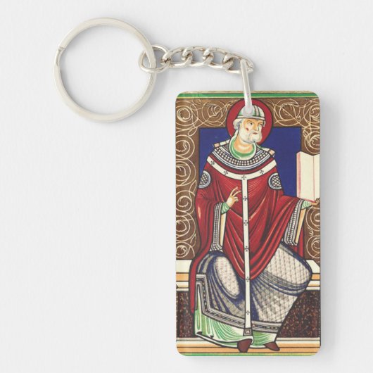 Papst Gregory vom Großen Schlüsselanhänger (Vorderseite)