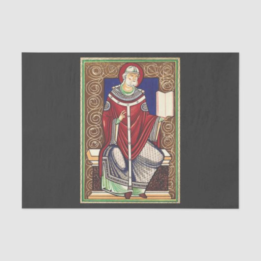 Papst Gregory vom Großen Seidenpapier (Vorderseite)