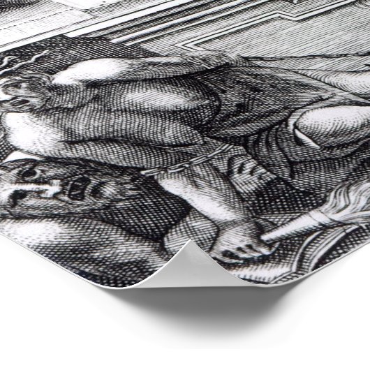 Papst Hadrian II Poster (Ecke)