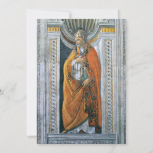 Papst Heiliger Sixtus II. von Sandro Botticelli Einladung
