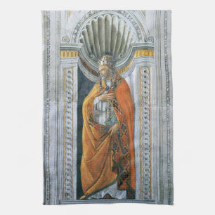 Papst Heiliger Sixtus II. von Sandro Botticelli Geschirrtuch