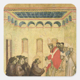 Papst Innocent III Quadratischer Aufkleber