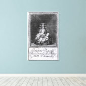 Papst Joan mit ihrem Kind Leinwanddruck (Insitu (Holzboden))
