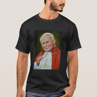 Papst Johannes II., Johannes Paul II. Portrait, re T-Shirt