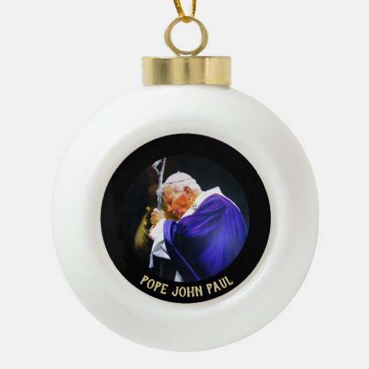 Papst Johannes Paul Christmas Tree Ornament (Vorderseite)