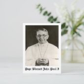Papst Johannes Paul I Postkarte (Stehend Vorderseite)