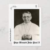 Papst Johannes Paul I Postkarte (Vorne/Hinten)