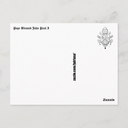 Papst Johannes Paul I Postkarte (Rückseite)
