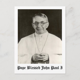 Papst Johannes Paul I Postkarte