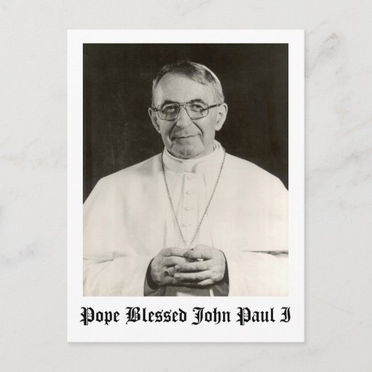 Papst Johannes Paul I Postkarte (Vorderseite)