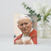 Papst Johannes Paul II Beatmungskarte Postkarte (Stehend Vorderseite)