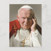 Papst Johannes Paul II Beatmungskarte Postkarte (Vorderseite)