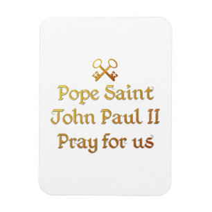Papst Johannes Paul II. Betet uns Magnet