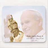 Papst Johannes Paul II. Collage Mousepad (Vorne)