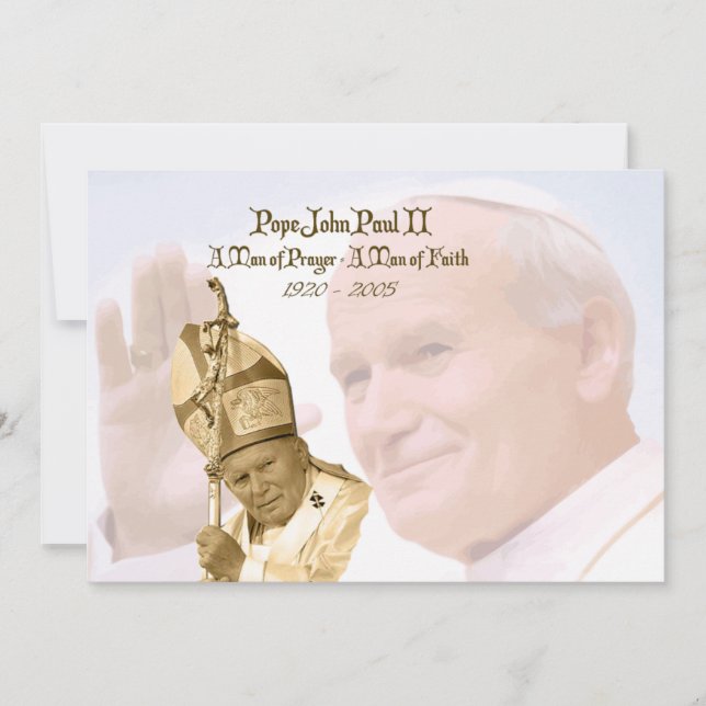 Papst Johannes Paul II Collage Notecards (Vorderseite)