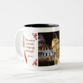 Papst Johannes Paul II. Collagen-Tasse Zweifarbige Tasse (Vorderseite Links)