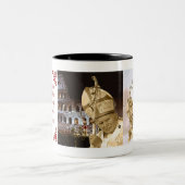 Papst Johannes Paul II. Collagen-Tasse Zweifarbige Tasse (Mittel)