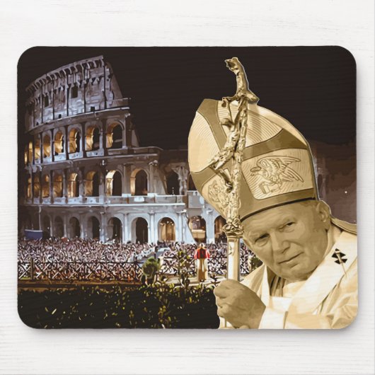 Papst Johannes Paul II., der Mousepad segnet (Vorne)