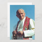 Papst Johannes Paul II Einladung (Vorne/Hinten)