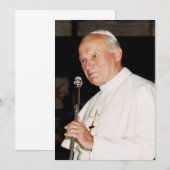 Papst Johannes Paul II Einladung (Vorne/Hinten)