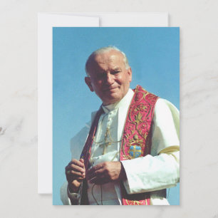 Papst Johannes Paul II Feiertagskarte