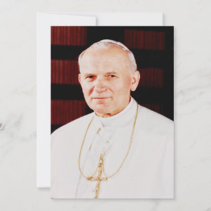 Papst Johannes Paul II Feiertagskarte