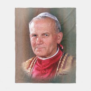 Papst Johannes Paul II Fleecedecke