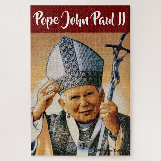 Papst Johannes Paul II. JIGSAW PUZZLE.. DAS POLNIS Puzzle (Vertikal)