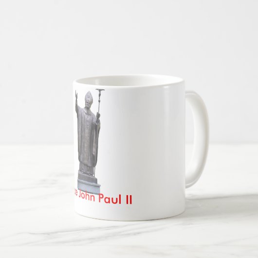 Papst Johannes Paul II. Kaffeetasse (VorderseiteRechts)
