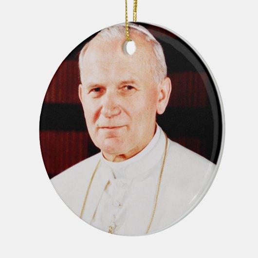Papst Johannes Paul II Keramik Ornament (Links)