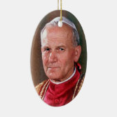 Papst Johannes Paul II Keramik Ornament (Rechts)