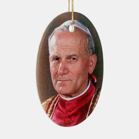Papst Johannes Paul II Keramik Ornament (Rechts)