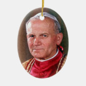 Papst Johannes Paul II Keramik Ornament (Vorne)