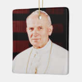 Papst Johannes Paul II Keramikornament (Links)