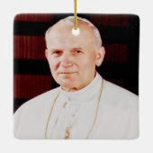 Papst Johannes Paul II Keramikornament (Rückseite)