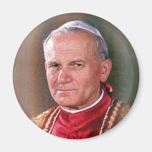 Papst Johannes Paul II Magnet (Vorne)