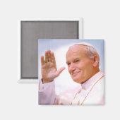 Papst Johannes Paul II Magnet (Vorderseite/Rückseite)