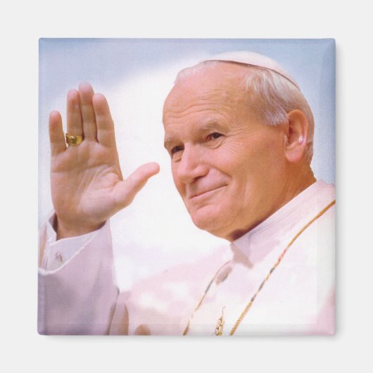 Papst Johannes Paul II Magnet (Vorne)