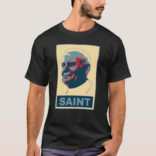 Papst Johannes Paul II. Pop-Kunst HEILIGES T-Shirt (Vorderseite)