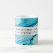 Papst Johannes Paul II Positive Aufblähung der Bla Kaffeetasse (Mittel)