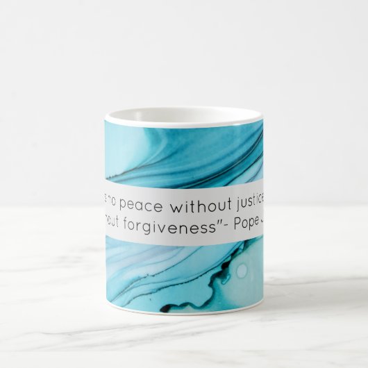 Papst Johannes Paul II Positive Aufblähung der Bla Kaffeetasse (Mittel)