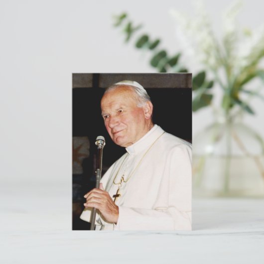 Papst Johannes Paul II Postkarte (Stehend Vorderseite)