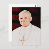 Papst Johannes Paul II Postkarte (Vorne/Hinten)