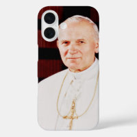 Papst Johannes Paul II. Silver Plakatwand