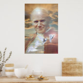 Papst Johannes Paul II von Gregory Gallo Poster (Küche)