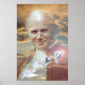 Papst Johannes Paul II von Gregory Gallo Poster (Vorne)