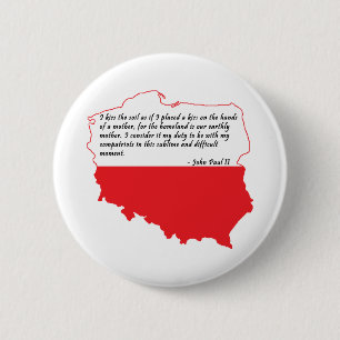 Papst Johannes Paul II Zitat Button