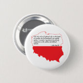 Papst Johannes Paul II Zitat Button (Vorne & Hinten)